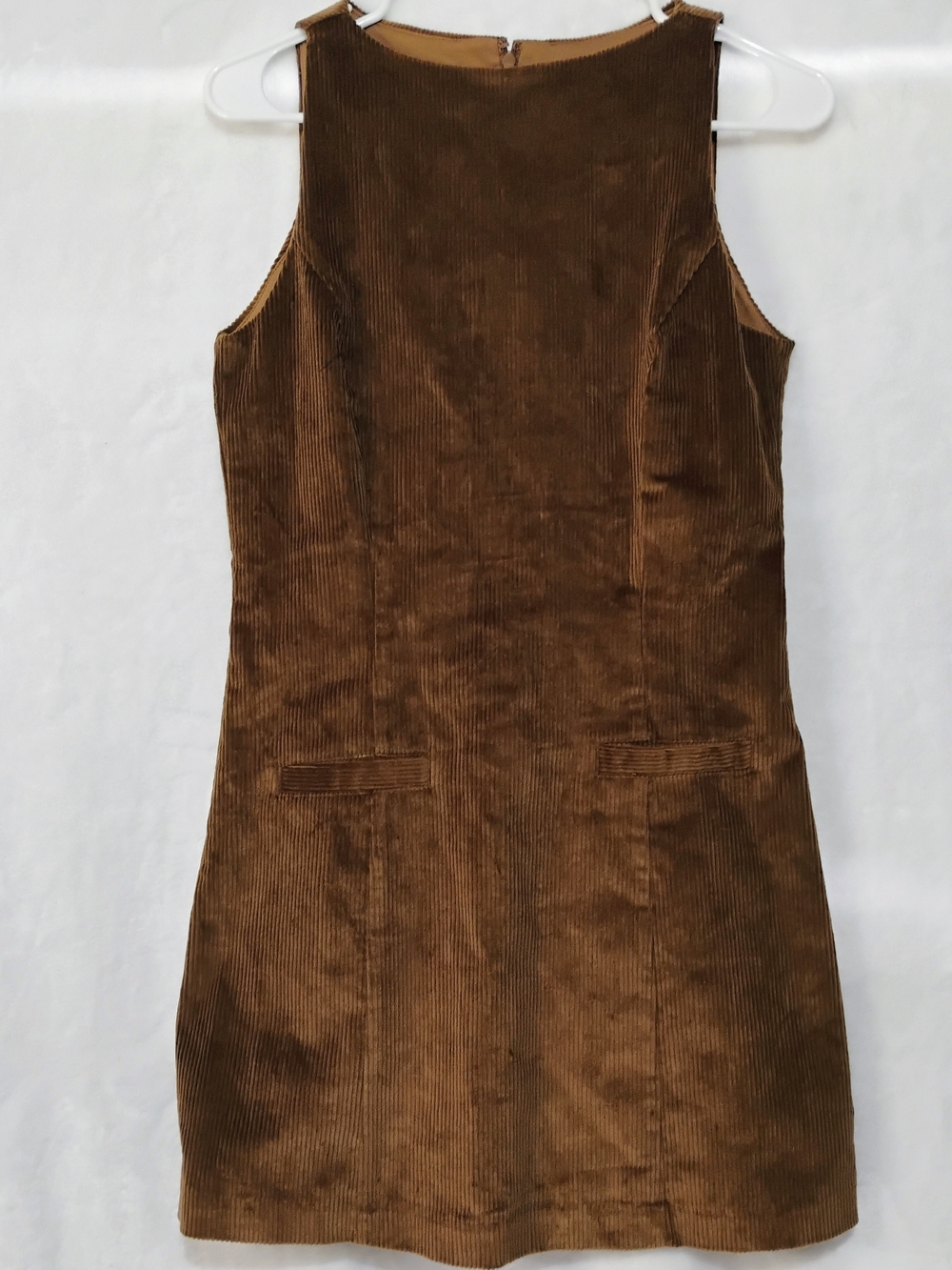 Camila Coelho Brown Corduroy Mini Dress